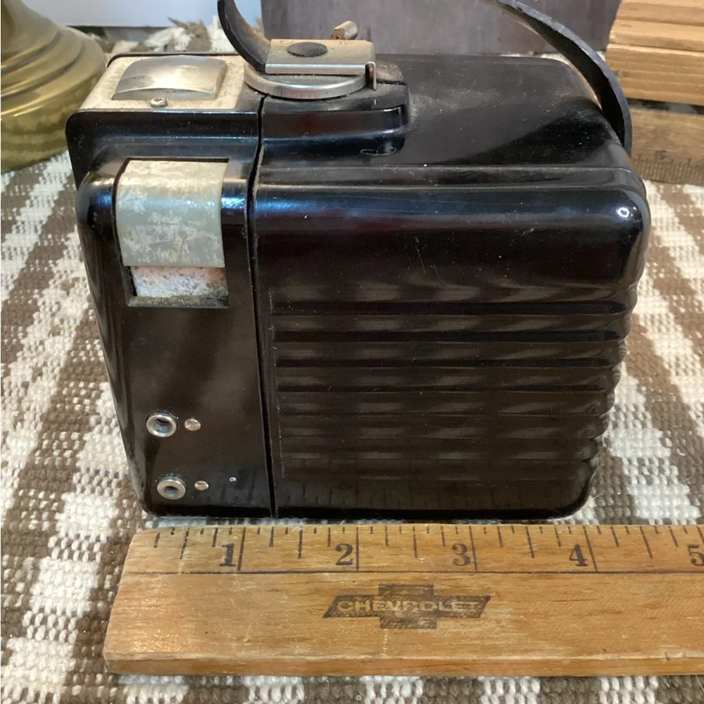 Kodak Brownie Hawkeye Black Vintage Box Film Camera Untested Great Decor Piece